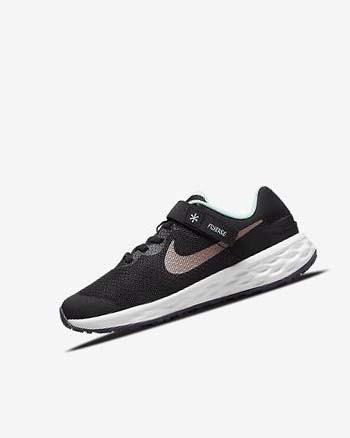 Zapatillas Running Nike Revolution 6 FlyEase Niña Negras Verde Menta Moradas Metal Rojas Marrones | CO2616