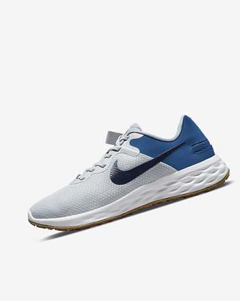Zapatillas Running Nike Revolution 6 FlyEase Next Nature Hombre Plateadas Azules Oscuro Azules Azules | CO3111