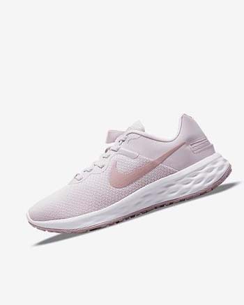 Zapatillas Running Nike Revolution 6 FlyEase Next Nature Mujer Moradas Claro Blancas | CO4662