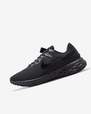 Zapatillas Running Nike Revolution 6 FlyEase Next Nature Hombre Negras Gris Oscuro Negras | CO4794