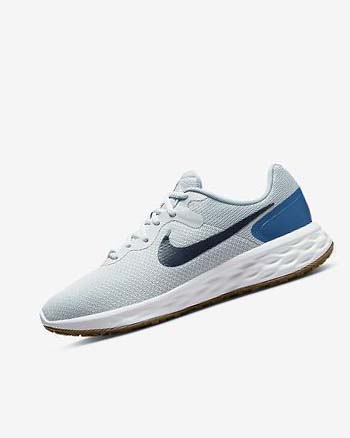 Zapatillas Running Nike Revolution 6 Hombre Plateadas Azules Oscuro Azules Azules | CO4967