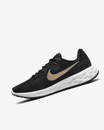 Zapatillas Running Nike Revolution 6 Next Nature Mujer Negras Blancas Metal Cobra | CO2234