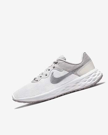 Zapatillas Running Nike Revolution 6 Next Nature Premium Mujer Blancas Gris | CO2807