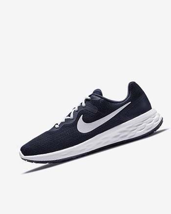 Zapatillas Running Nike Revolution 6 Next Nature Hombre Azul Marino Obsidian Blancas | CO2982