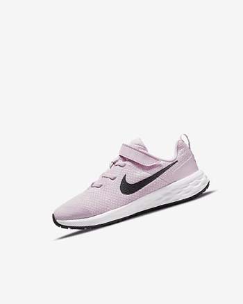 Zapatillas Running Nike Revolution 6 Niña Rosas Negras | CO1141