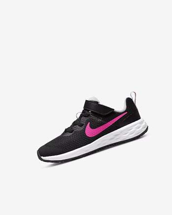 Zapatillas Running Nike Revolution 6 Niña Negras Rosas Rosas | CO2910