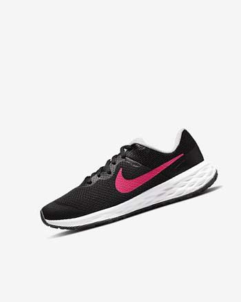 Zapatillas Running Nike Revolution 6 Niña Negras Rosas Rosas | CO4962