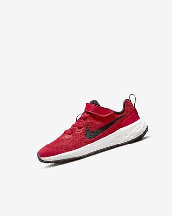 Zapatillas Running Nike Revolution 6 Niño Rojas Negras | CO5163