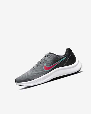 Zapatillas Running Nike Star Runner 3 Niño Gris Negras Rojas | CO4580