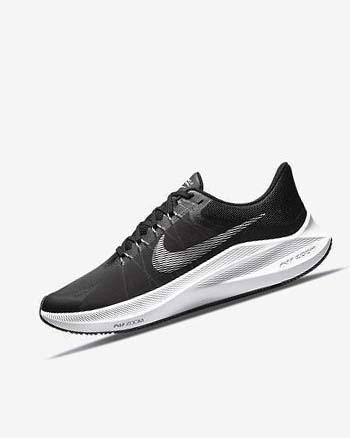 Zapatillas Running Nike Winflo 8 Hombre Negras Blancas | CO2629