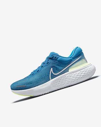 Zapatillas Running Nike ZoomX Invincible Run Flyknit Hombre Azules Blancas | CO5123