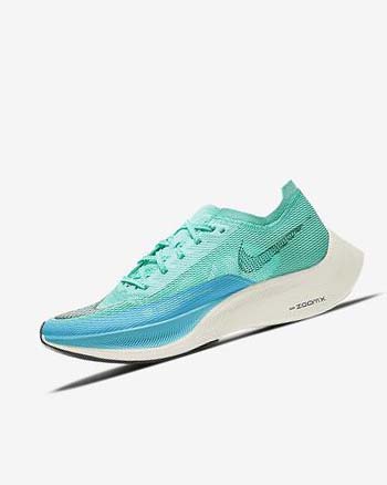 Zapatillas Running Nike ZoomX Vaporfly Next% 2 Mujer Verde Azules Blancas Negras | CO1112