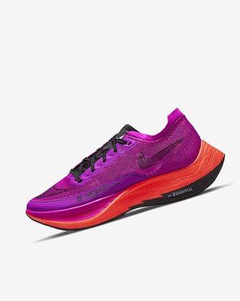 Zapatillas Running Nike ZoomX Vaporfly Next% 2 Mujer Moradas Rojas Gris Negras | CO2735