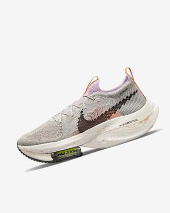 Zapatillas Running Nike Zoom Alphafly Next Nature Mujer Azules Gris Rosas Claro Creme Claro Negras | CO4637