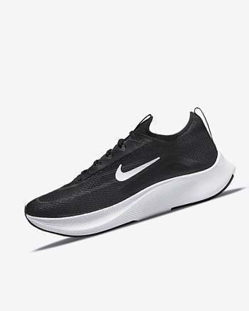 Zapatillas Running Nike Zoom Fly 4 Hombre Negras Blancas | CO5290
