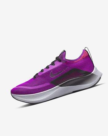 Zapatillas Running Nike Zoom Fly 4 Mujer Moradas Rojas Gris Negras | CO2963