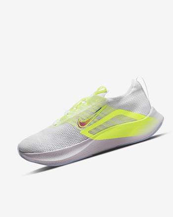 Zapatillas Running Nike Zoom Fly 4 Premium Mujer Blancas Verde Plateadas | CO4672