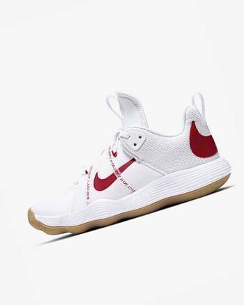 Zapatillas de Voleibol Nike React HyperSet Mujer Blancas Rojas | CO2410