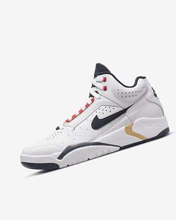 Zapatos Casuales Nike Air Flight Lite Mid Hombre Blancas Rojas Metal Doradas Azul Marino | CO3102