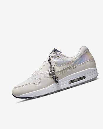 Zapatos Casuales Nike Air Max 1 Air Max Day Mujer Blancas Gris Claro Azul Marino Beige Claro | CO3105