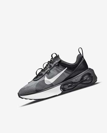 Zapatos Casuales Nike Air Max 2021 Niño Negras Gris Blancas | CO5479