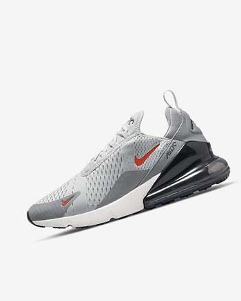Zapatos Casuales Nike Air Max 270 Hombre Gris Gris Naranjas | CO5448