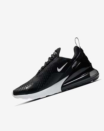 Zapatos Casuales Nike Air Max 270 Mujer Negras Blancas Gris Oscuro | CO2615