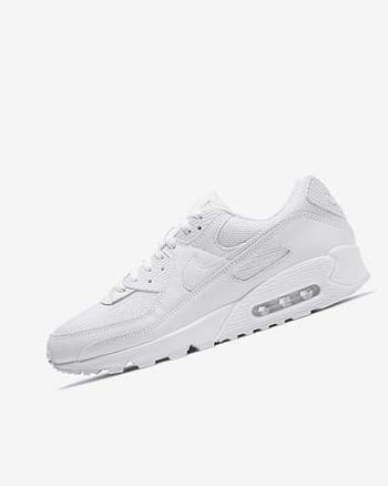 Zapatos Casuales Nike Air Max 90 Hombre Blancas Blancas Gris Blancas | CO2207