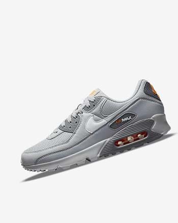 Zapatos Casuales Nike Air Max 90 Hombre Gris Gris Blancas | CO2387