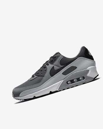 Zapatos Casuales Nike Air Max 90 Hombre Gris Oscuro Gris Oscuro Gris Negras | CO3047