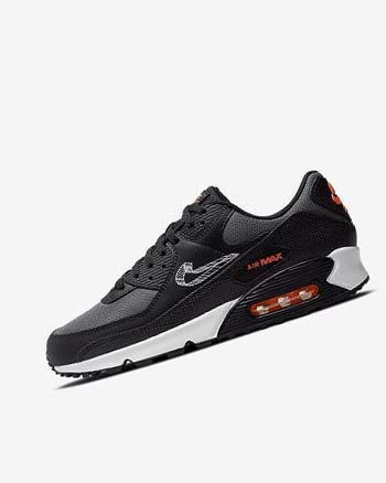 Zapatos Casuales Nike Air Max 90 Hombre Negras Naranjas Gris Blancas | CO4645