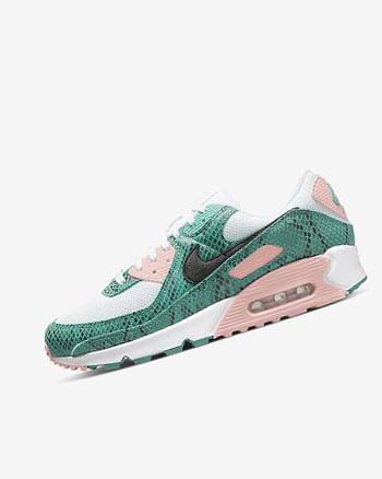 Zapatos Casuales Nike Air Max 90 Hombre Turquesa Blancas Coral Negras | CO4788