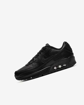 Zapatos Casuales Nike Air Max 90 LTR Niña Negras Negras Blancas Negras | CO5254