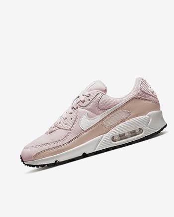 Zapatos Casuales Nike Air Max 90 Mujer Rosas Rosas Negras Blancas | CO2574