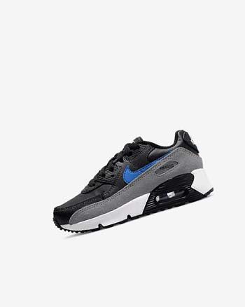 Zapatos Casuales Nike Air Max 90 Niño Negras Gris Gris Oscuro Azules | CO2214