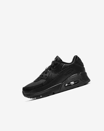 Zapatos Casuales Nike Air Max 90 Niño Negras Negras Blancas Negras | CO3257
