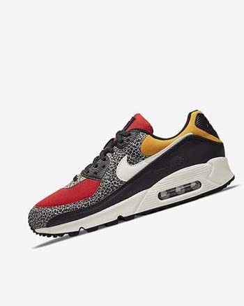 Zapatos Casuales Nike Air Max 90 SE Mujer Negras Rojas | CO5339