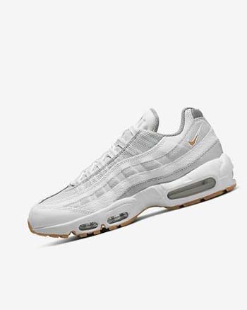 Zapatos Casuales Nike Air Max 95 Hombre Blancas Plateadas Gris Amarillo Oscuro | CO4718