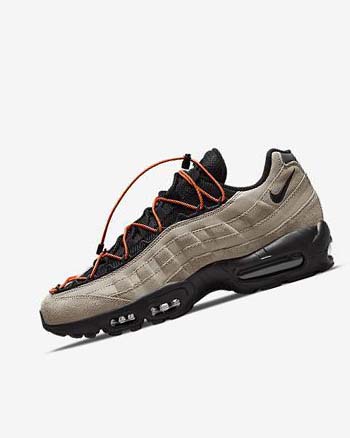 Zapatos Casuales Nike Air Max 95 Hombre Kaki Naranjas Negras | CO5057
