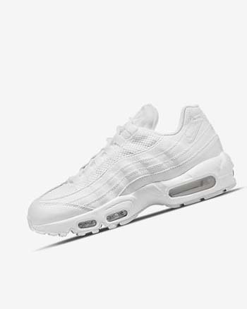 Zapatos Casuales Nike Air Max 95 Mujer Blancas Metal Plateadas Blancas | CO2961