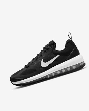 Zapatos Casuales Nike Air Max Genome Hombre Negras Gris Oscuro Blancas | CO2679