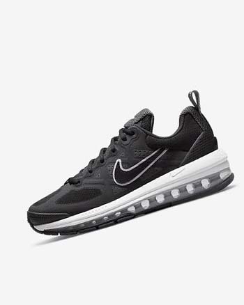 Zapatos Casuales Nike Air Max Genome Mujer Negras Gris Oscuro Blancas Negras | CO5156