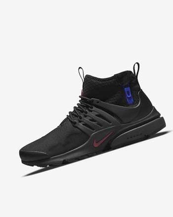 Zapatos Casuales Nike Air Presto Mid Utility Hombre Negras Gris Oscuro Azules Rojas | CO4847