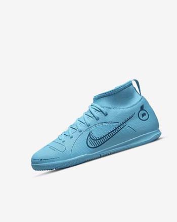 Zapatos De Fútbol Nike Jr. Mercurial Superfly 8 Club IC Niña Azules Naranjas | CO5523
