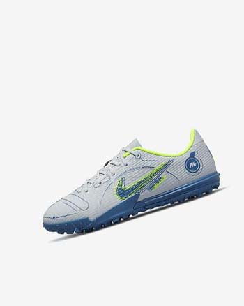 Zapatos De Fútbol Nike Jr. Mercurial Vapor 14 Academy TF Niño Gris Azules Claro Azules Oscuro | CO5032