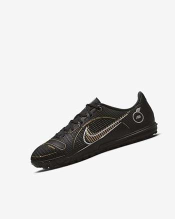Zapatos De Fútbol Nike Jr. Mercurial Vapor 14 Academy TF Niña Negras Metal Plateadas Gris Metal Doradas | CO5382