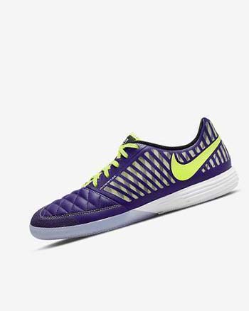 Zapatos De Fútbol Nike Lunar Gato II IC Hombre Moradas Negras Blancas | CO3076