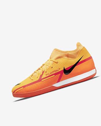 Zapatos De Fútbol Nike Phantom GT2 Academy Dynamic Fit IC Mujer Naranjas Naranjas Rojas Claro Negras | CO5418