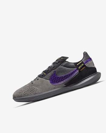 Zapatos De Fútbol Nike Streetgato Hombre Negras Gris Moradas | CO1177