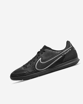 Zapatos De Fútbol Nike Tiempo Legend 9 Club IC Hombre Negras Gris Oscuro | CO5548